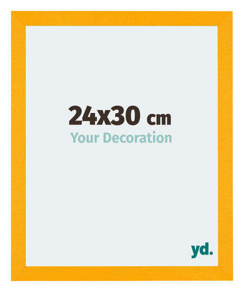 Mura MDF Photo Frame 24x30cm Yellow Front Size | Yourdecoration.co.uk