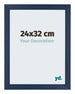 Mura MDF Photo Frame 24x32cm Dark Blue Swept Front Size | Yourdecoration.co.uk