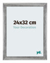 Mura MDF Photo Frame 24x32cm Gray Swept Front Size | Yourdecoration.co.uk