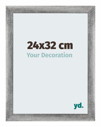 Mura MDF Photo Frame 24x32cm Gray Swept Front Size | Yourdecoration.co.uk