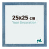Mura MDF Photo Frame 25x25cm Bright Blue Swept Front Size | Yourdecoration.co.uk
