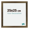 Mura MDF Photo Frame 25x25cm Bronze Design Front Size | Yourdecoration.co.uk
