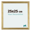 Mura MDF Photo Frame 25x25cm Gold Shiny Front Size | Yourdecoration.co.uk