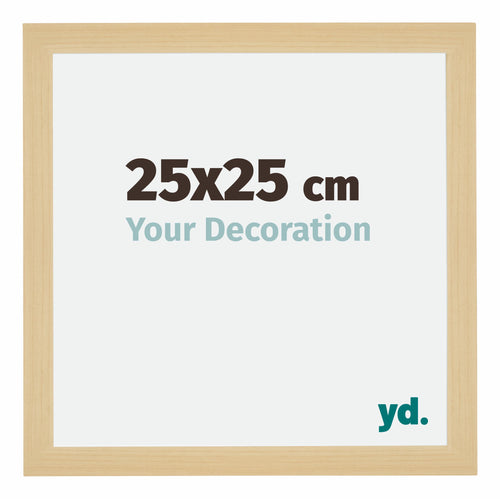 Mura MDF Photo Frame 25x25cm Maple Decor Front Size | Yourdecoration.co.uk