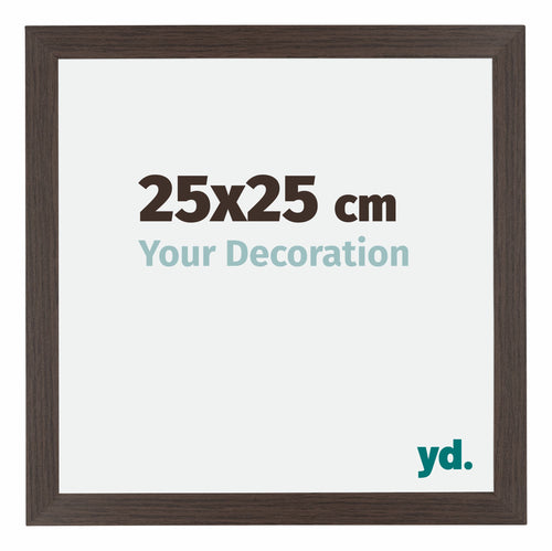 Mura MDF Photo Frame 25x25cm Oak Dark Front Size | Yourdecoration.co.uk
