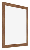 Mura MDF Photo Frame 25x25cm Oak Rustic Front Oblique | Yourdecoration.co.uk