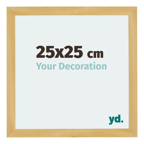 Mura MDF Photo Frame 25x25cm Pine Design Front Size | Yourdecoration.co.uk