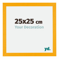 Mura MDF Photo Frame 25x25cm Yellow Front Size | Yourdecoration.co.uk