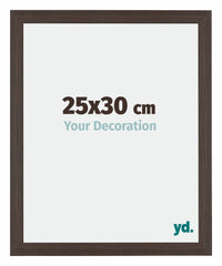 Mura MDF Photo Frame 25x30cm Oak Dark Front Size | Yourdecoration.co.uk