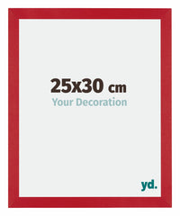 Mura MDF Photo Frame 25x30cm Red Front Size | Yourdecoration.co.uk
