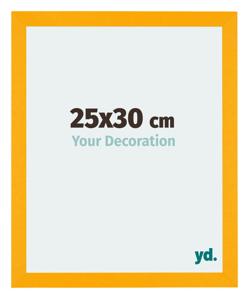 Mura MDF Photo Frame 25x30cm Yellow Front Size | Yourdecoration.co.uk