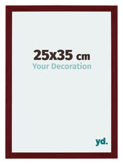 Mura MDF Photo Frame 25x35cm Winered Wiped Front Size | Yourdecoration.co.uk