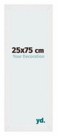 Mura MDF Photo Frame 25x75cm Aluminum Brushed Front Size | Yourdecoration.co.uk