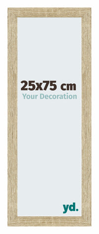 Mura MDF Photo Frame 25x75cm Black High Gloss Front Size | Yourdecoration.co.uk
