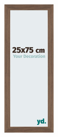 Mura MDF Photo Frame 25x75cm Black Woodgrain Front Size | Yourdecoration.co.uk