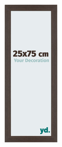 Mura MDF Photo Frame 25x75cm Clear Blue Swept Front Size | Yourdecoration.co.uk