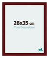 Mura MDF Photo Frame 28x35cm Winered Wiped Front Size | Yourdecoration.co.uk