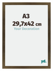 Mura MDF Photo Frame 29 7x42cm A3 Bronze Design Size | Yourdecoration.co.uk