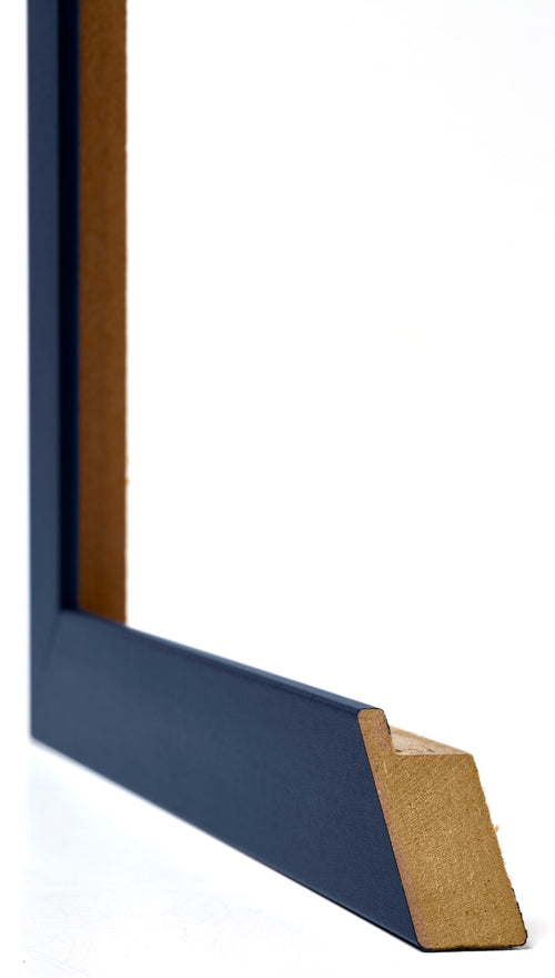 Mura MDF Photo Frame 29 7x42cm A3 Dark Blue Swept Detail Intersection | Yourdecoration.co.uk