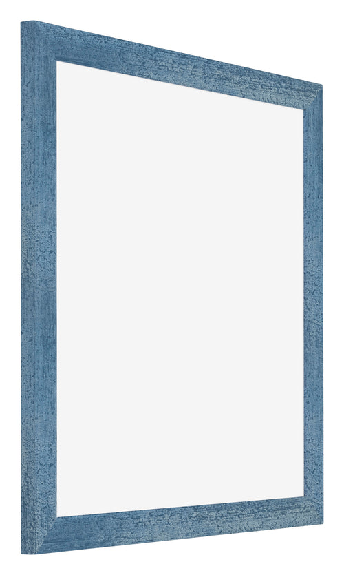 Mura MDF Photo Frame 30x30cm Bright Blue Swept Front Oblique | Yourdecoration.co.uk