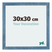 Mura MDF Photo Frame 30x30cm Bright Blue Swept Front Size | Yourdecoration.co.uk