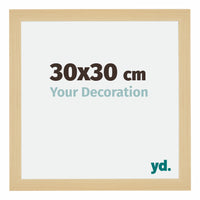 Mura MDF Photo Frame 30x30cm Maple Decor Front Size | Yourdecoration.co.uk