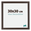 Mura MDF Photo Frame 30x30cm Oak Dark Front Size | Yourdecoration.co.uk