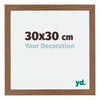 Mura MDF Photo Frame 30x30cm Oak Rustic Front Size | Yourdecoration.co.uk