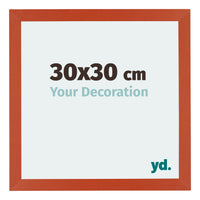 Mura MDF Photo Frame 30x30cm Orange Front Size | Yourdecoration.co.uk