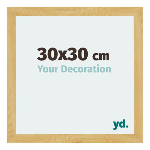 Mura MDF Photo Frame 30x30cm Pine Design Front Size | Yourdecoration.co.uk