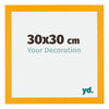 Mura MDF Photo Frame 30x30cm Yellow Front Size | Yourdecoration.co.uk
