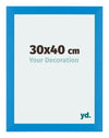 Mura MDF Photo Frame 30x40cm Bright Blue Front Size | Yourdecoration.co.uk