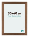 Mura MDF Photo Frame 30x40cm Copper Design Front Size | Yourdecoration.co.uk
