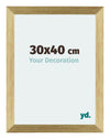 Mura MDF Photo Frame 30x40cm Gold Shiny Front Size | Yourdecoration.co.uk