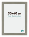 Mura MDF Photo Frame 30x40cm Gray Front Size | Yourdecoration.co.uk