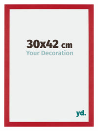 Mura MDF Photo Frame 30x42cm Red Front Size | Yourdecoration.co.uk