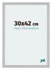 Mura MDF Photo Frame 30x42cm Silver Matte Front Size | Yourdecoration.co.uk