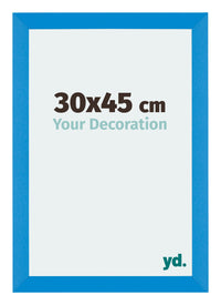 Mura MDF Photo Frame 30x45cm Bright Blue Front Size | Yourdecoration.co.uk
