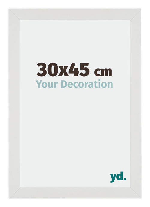 Mura MDF Photo Frame 30x45cm White Matte Front Size | Yourdecoration.co.uk