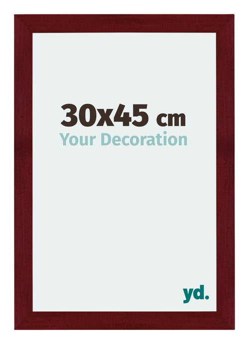 Mura MDF Photo Frame 30x45cm Winered Wiped Front Size | Yourdecoration.co.uk