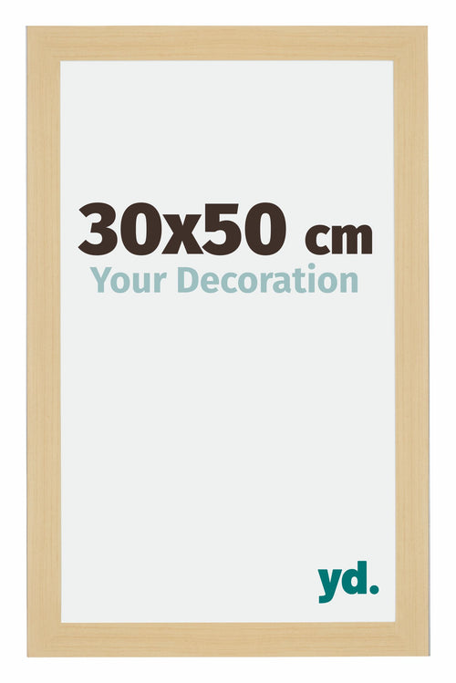 Mura MDF Photo Frame 30x50cm Maple Decor Front Size | Yourdecoration.co.uk