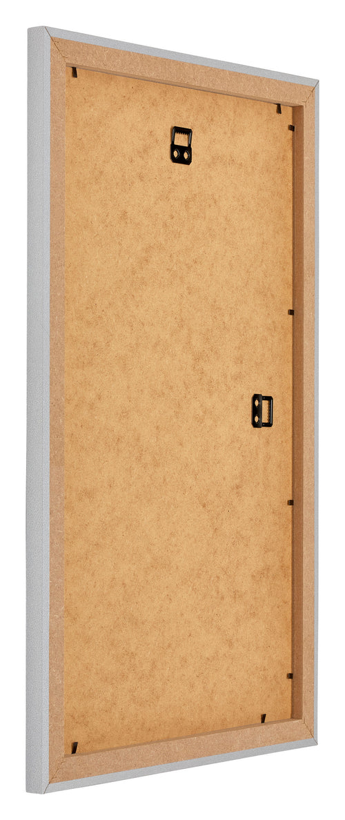 Mura MDF Photo Frame 30x50cm Silver Matte Back Oblique | Yourdecoration.co.uk