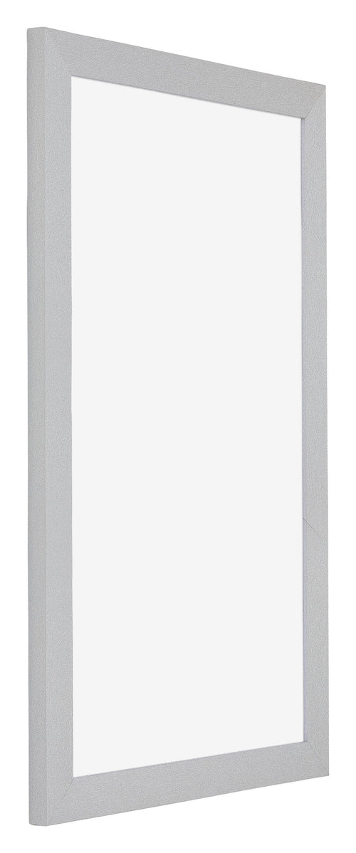 Mura MDF Photo Frame 30x50cm Silver Matte Front Oblique | Yourdecoration.co.uk