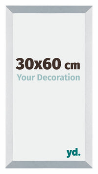 Mura MDF Photo Frame 30x60cm Aluminum Brushed Front Size | Yourdecoration.co.uk