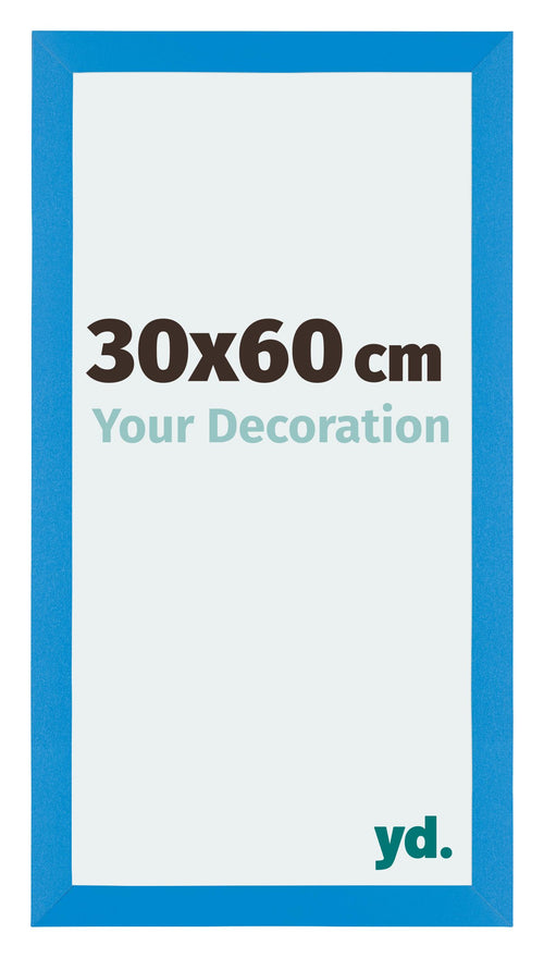 Mura MDF Photo Frame 30x60cm Bright Blue Front Size | Yourdecoration.co.uk