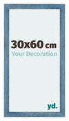 Mura MDF Photo Frame 30x60cm Bright Blue Swept Front Size | Yourdecoration.co.uk