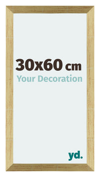 Mura MDF Photo Frame 30x60cm Gold Shiny Front Size | Yourdecoration.co.uk