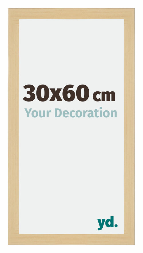 Mura MDF Photo Frame 30x60cm Maple Decor Front Size | Yourdecoration.co.uk