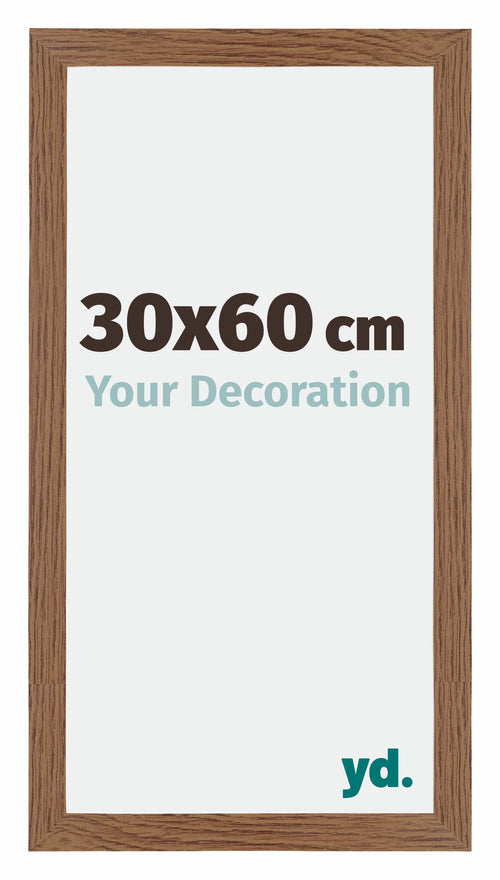 Mura MDF Photo Frame 30x60cm Oak Rustic Front Size | Yourdecoration.co.uk