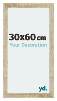 Mura MDF Photo Frame 30x60cm Sonoma Oak Front Size | Yourdecoration.co.uk